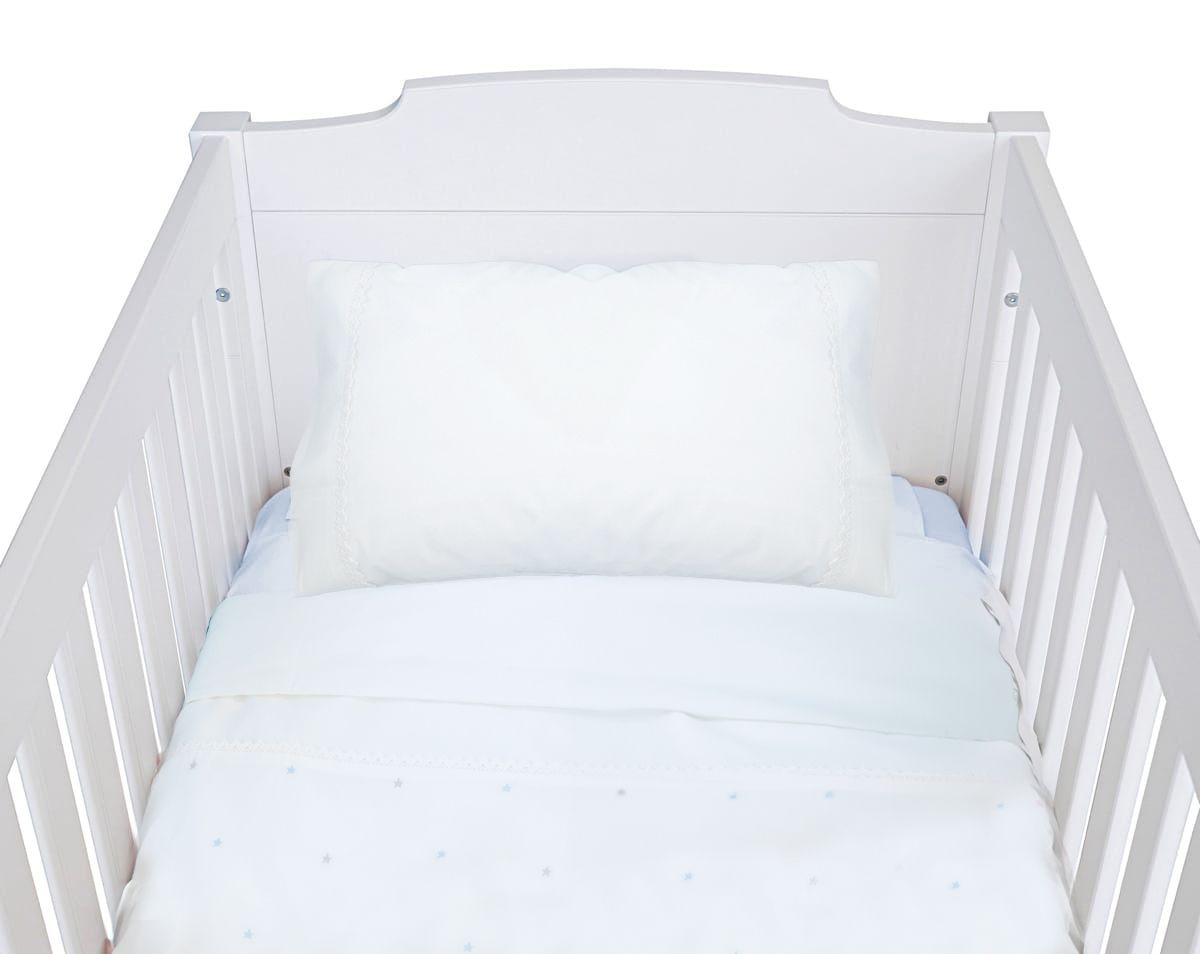 Plain white cot sales bumper