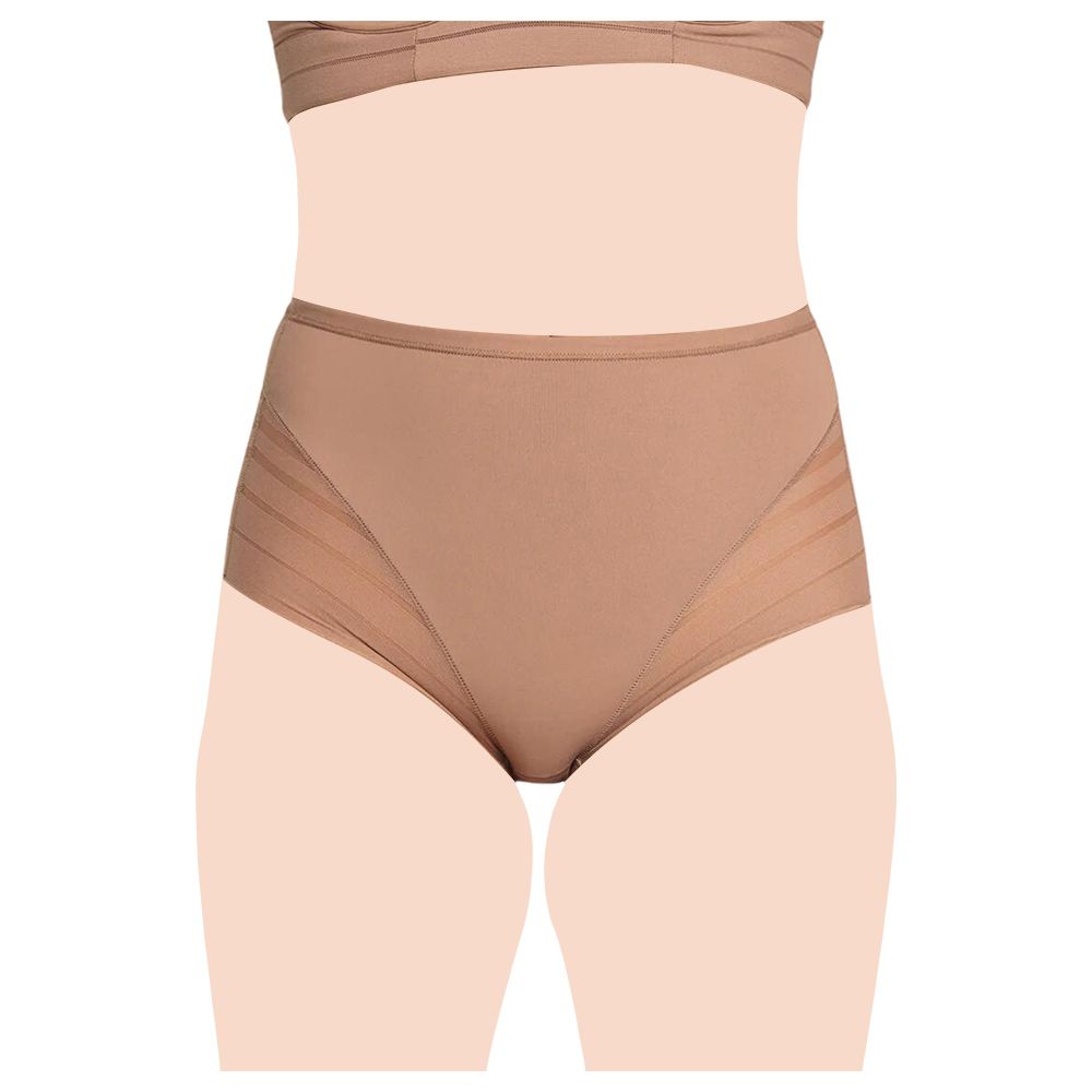 Leonisa Post Pregnancy High-Waisted Sheer Lace Shaper Panty