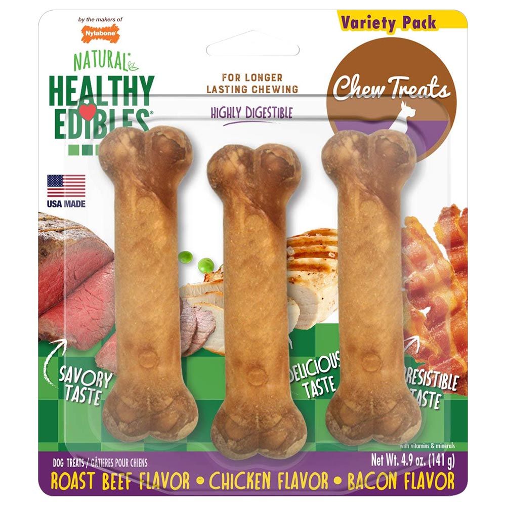 Nylabone healthy best sale edibles roast beef