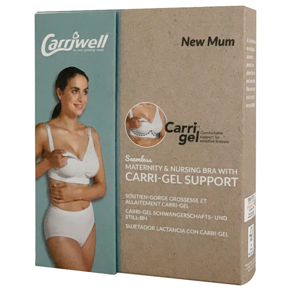 Carriwell - Maternity & Nursing Bra with Carri-Gel Support - Black