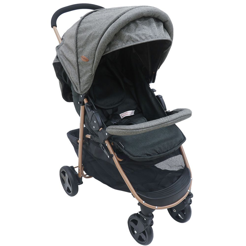 Bebesitos Easystroll Baby Stroller With Head Pillow Grey