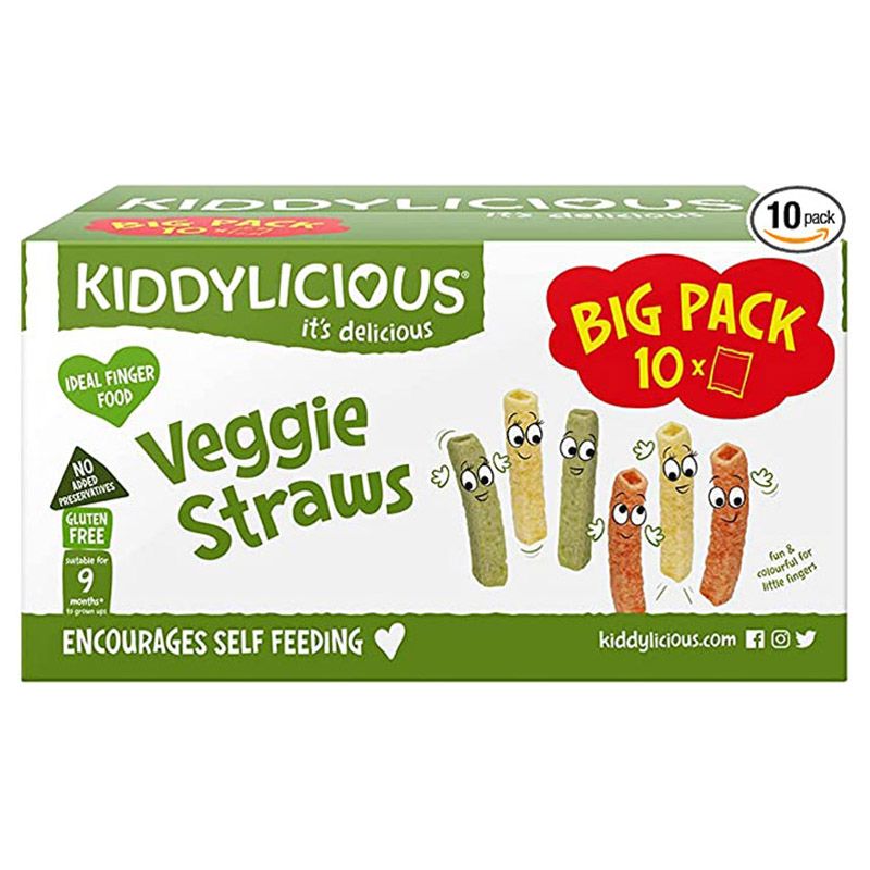 Kiddylicious - Veggie Straws Pack Of 10