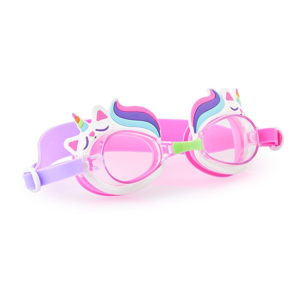 Bling2o Aqua2Ude Rainbow Unicorn Swim Goggles For Kids Pink Cat