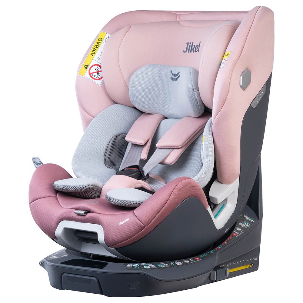 Jikel Venus 360 I Size Ventilated Isofix Car Seat Pink