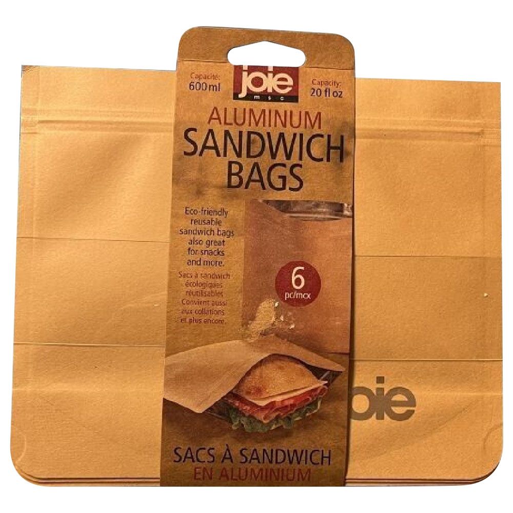 Joie Aluminium Sandwich Bags 6pcs