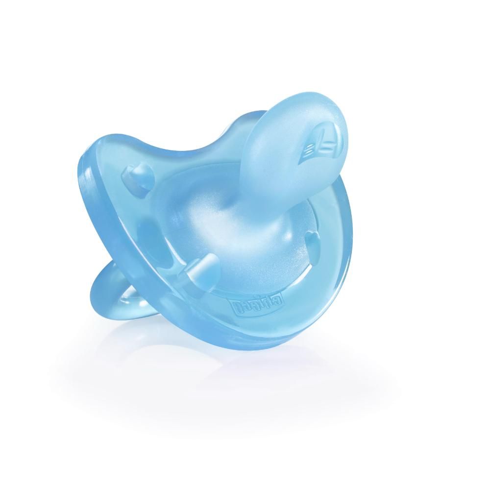 Bébisol Sucette Slim Physiologique Silicone 0-6mois Coucou Bleu SP10