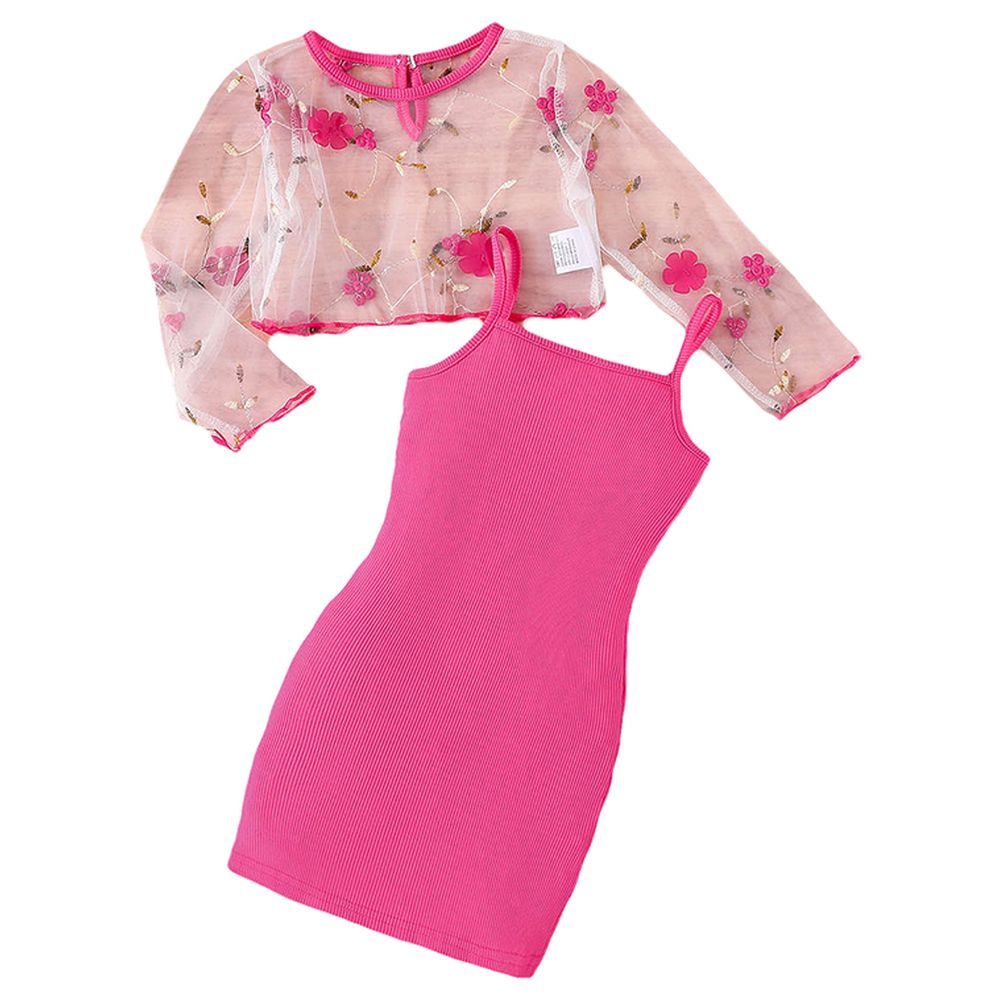Embroidered top dress online