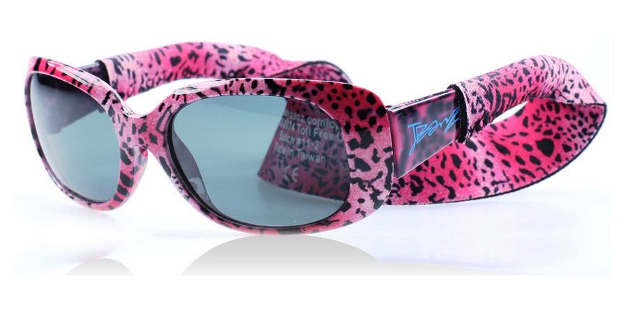 Baby Banz J Banz Polarized Sunglasses for Girls Pink Leopard