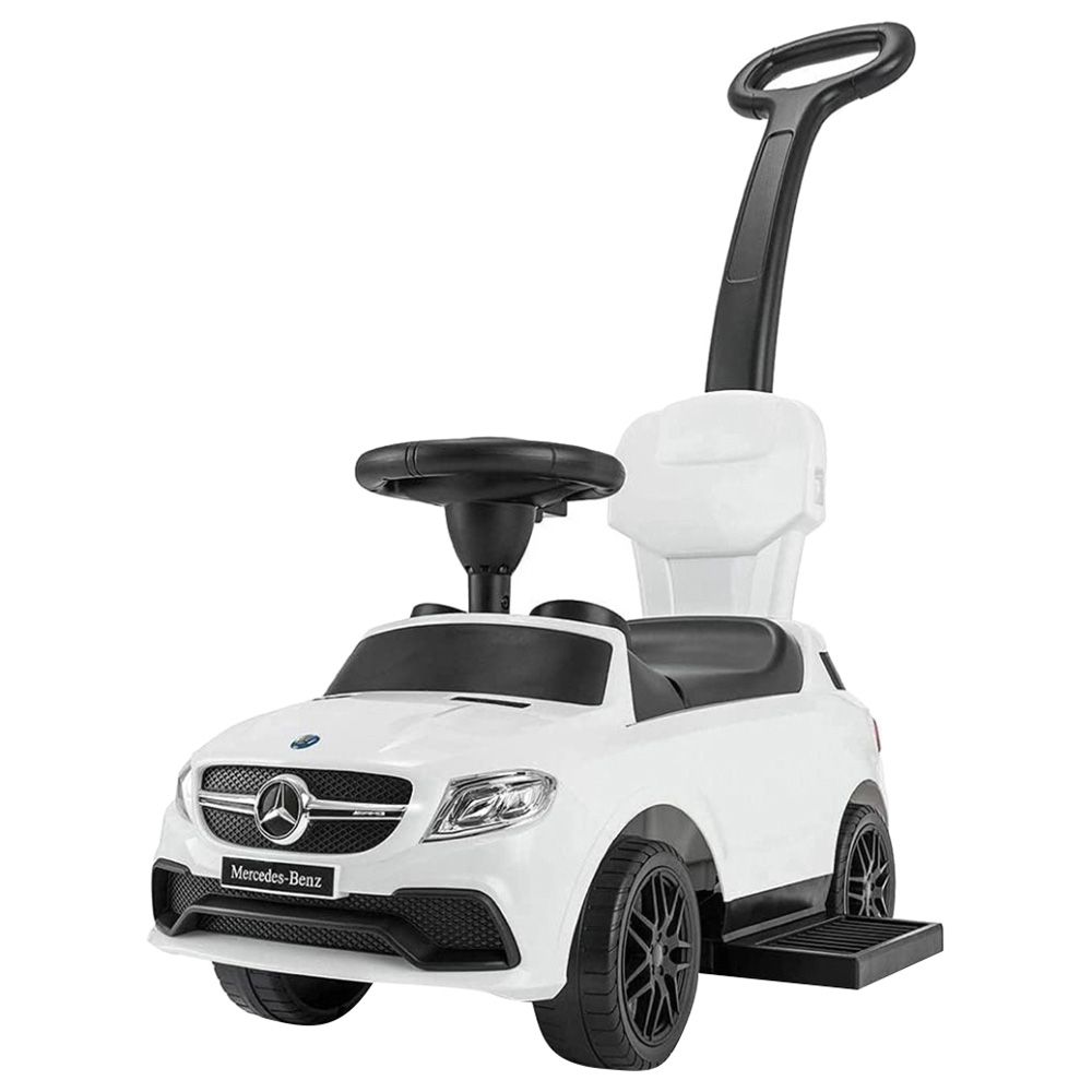 Lovely Baby Mercedes Benz Push Car w Removable Handle White