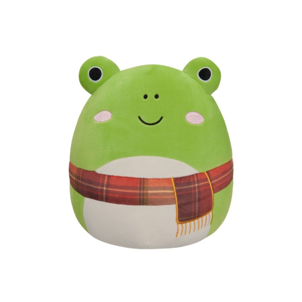 Squishmallows - Wendy Frog w/ Plaid Scarf Plush Toy - Green - 3.5-Inch