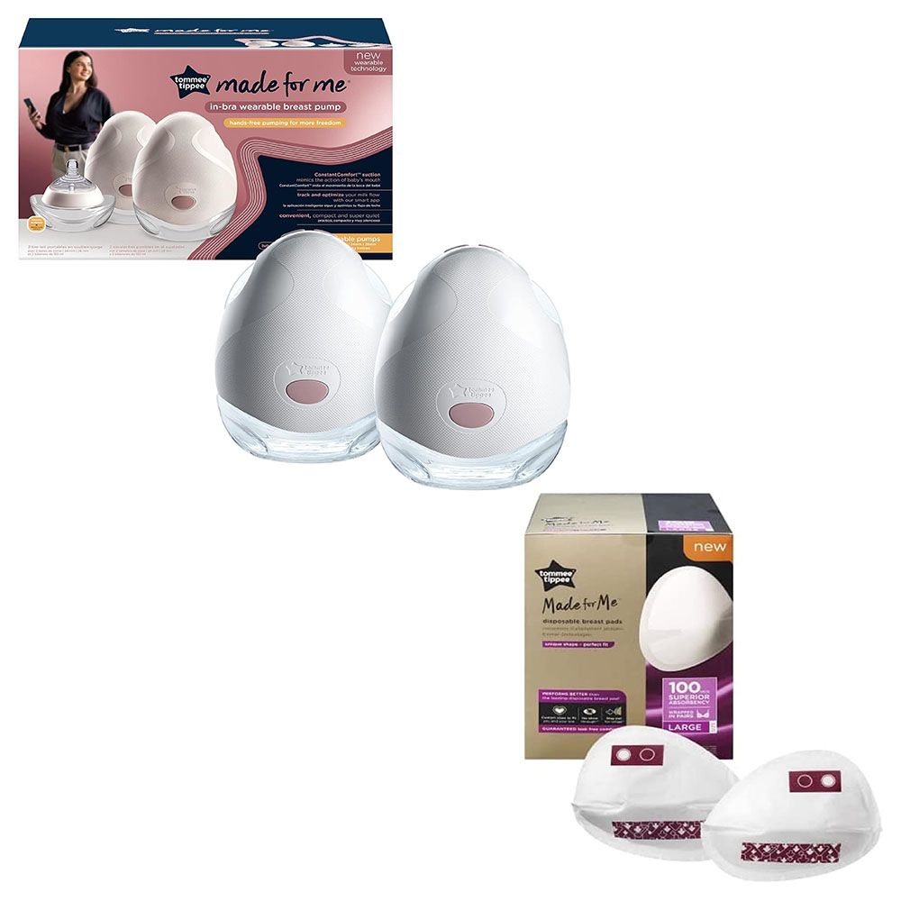 Tommee Tippee - Double Electric Breast Pump w/ 100pcs Large Breast