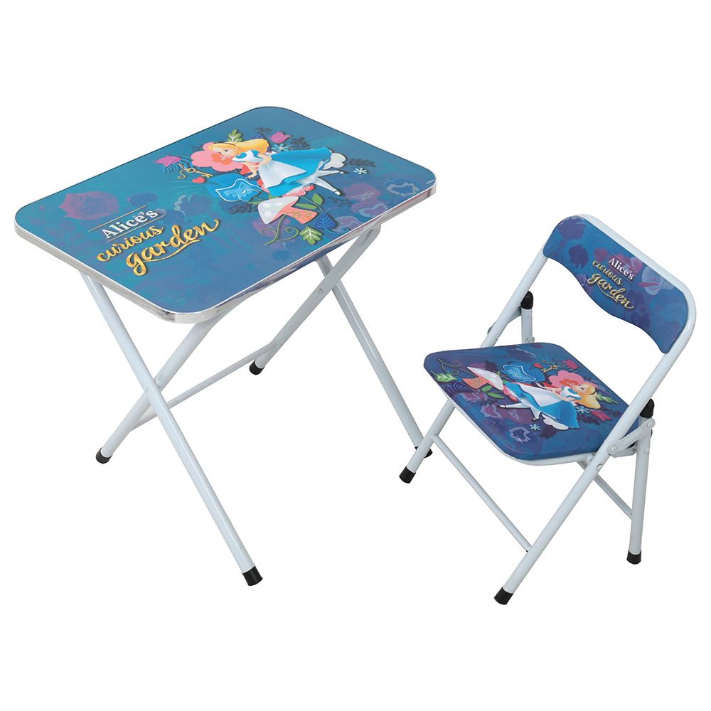 Childrens folding table and sales chairs set