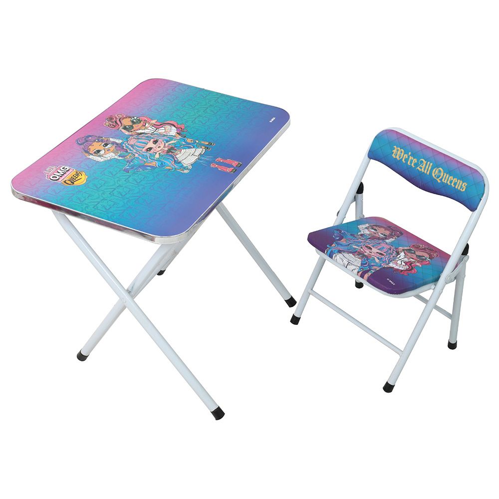 Frozen folding table and hot sale chairs