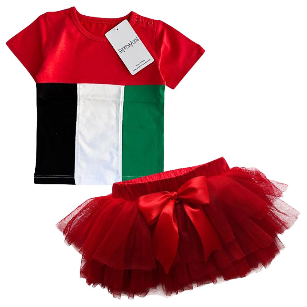 Red skirt cheap for baby girl
