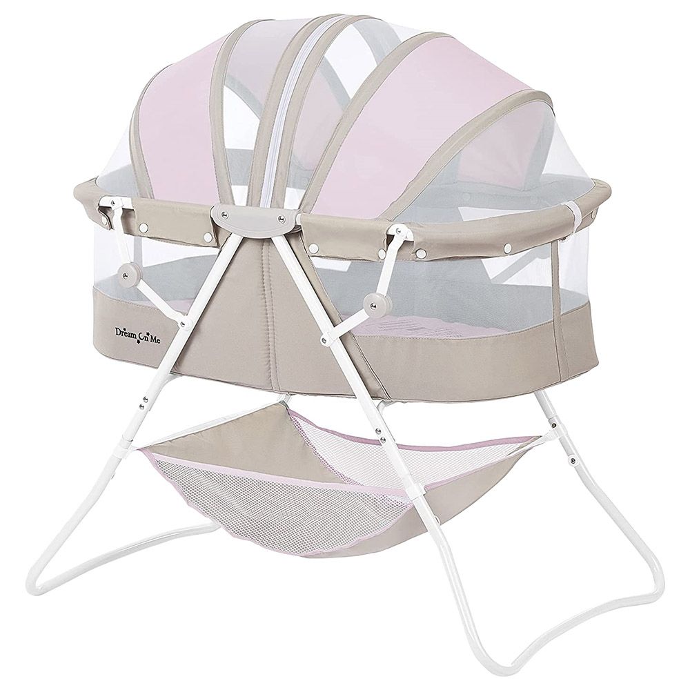 Dream On Me Karley 3 in 1 Portable Baby Bassinet Pink Grey Buy at Best Price from Mumzworld