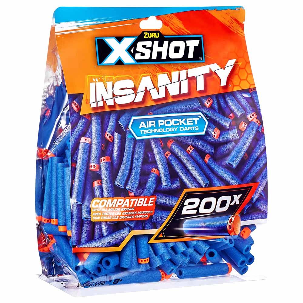 X Shot Insanity Mad Mega Barrel 72 darts by Zuru