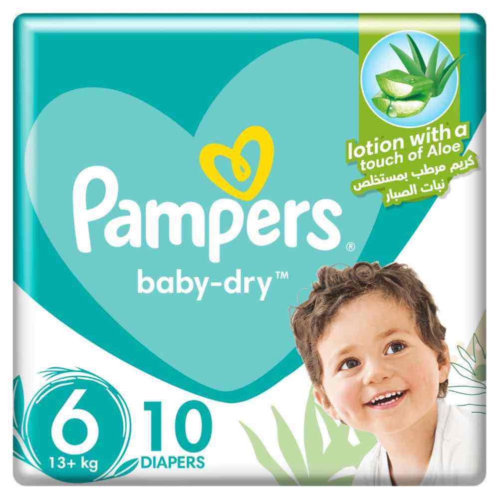 Pampers Baby-Dry Pants with Aloe Vera Lotion, Size 6, 16-21 kg, 76 Pants