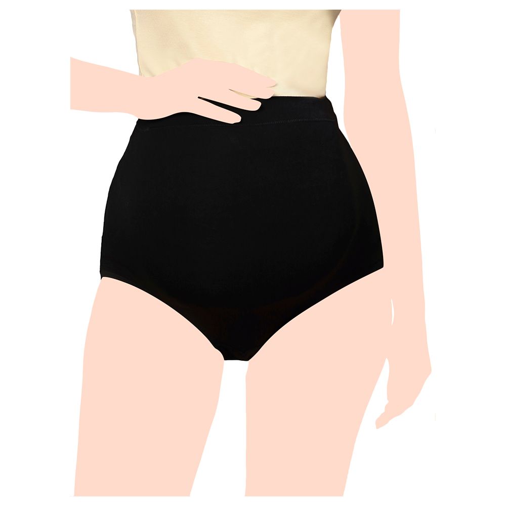 C Section Panty, Moisture Absorbing High Waist Postpartum Underwear For  Outdoor Black 