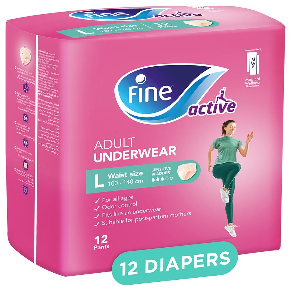 Fine Care Adult Diaper Light Fem Pads Maximum Female 28 Pads