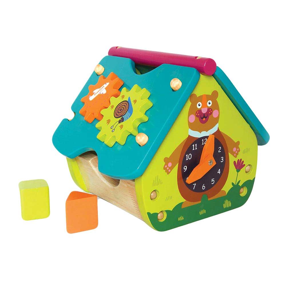 Hape Country Critters Play Cube Wooden Learning Puzzle Toy for