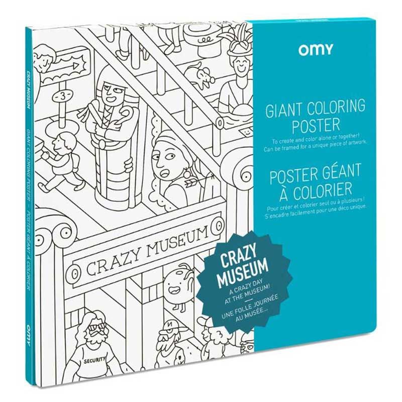 Poster géant à colorier OMY Animal City
