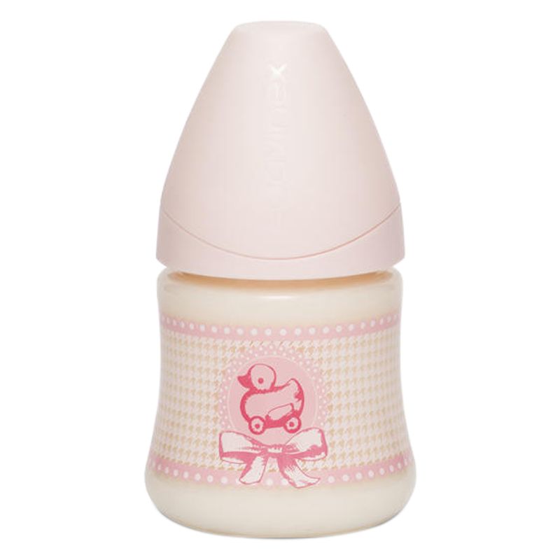 Suavinex Dreams Baby Bottle 150ml - SX Pro Silicone Nipple - Light Pink  unisex (bambini)
