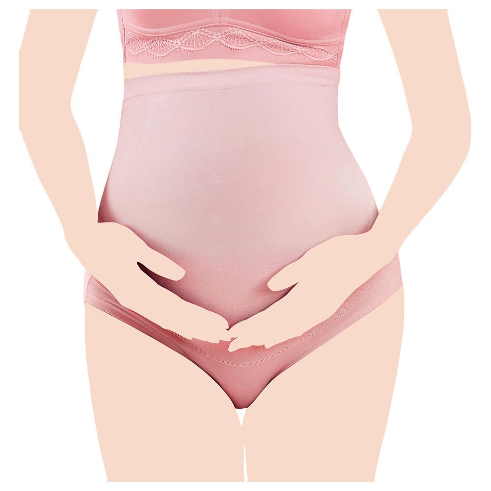 Sunveno - High Waist Pregnancy Support Panties - Skin