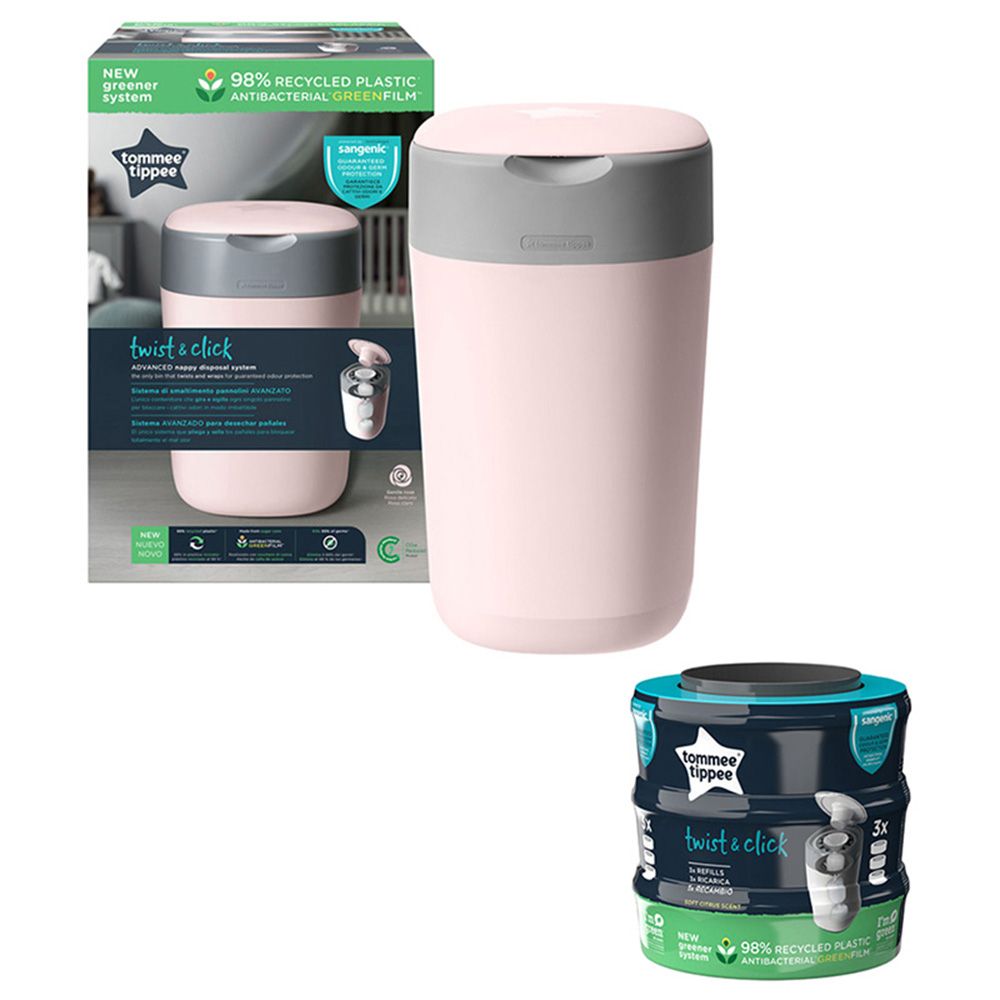 Tommee Tippee Twist & Click Sangenic XL white au meilleur prix sur