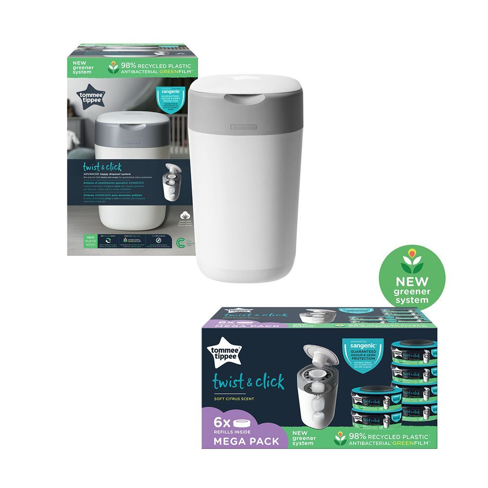 Tommee Tippee Twist & Click Advanced Nappy Disposal Sangenic