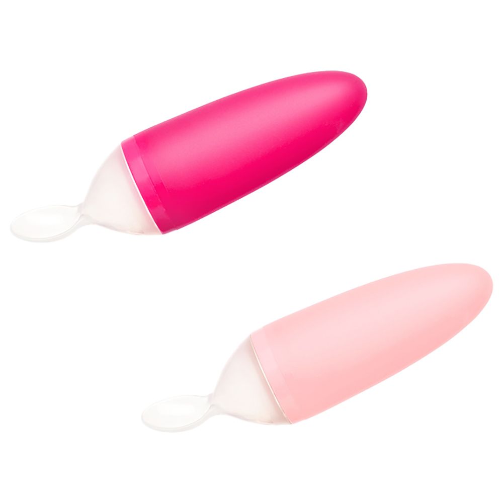 Boon Pulp Silicone Feeder, 2-Pack, Pink & Coral - Feeding