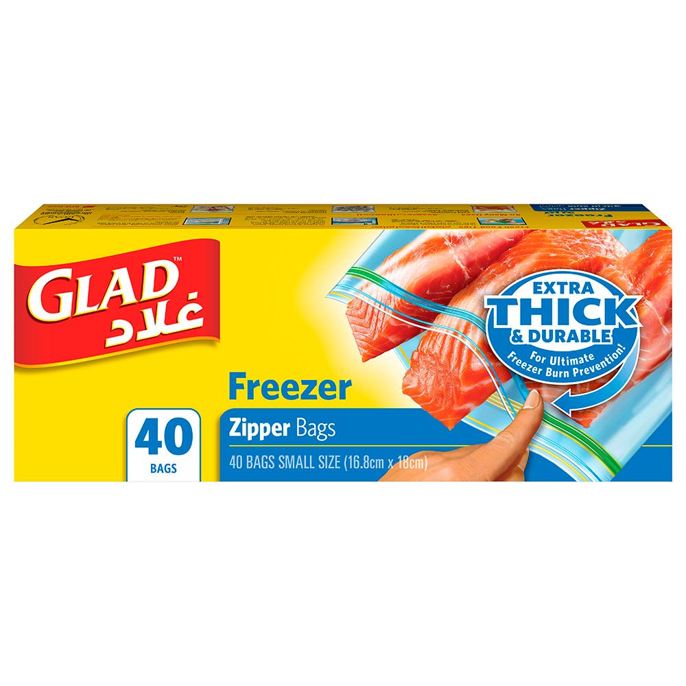 Glad Freezer Zipper Bags - Gallon