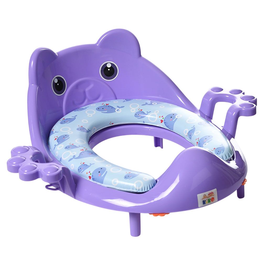 Kiko - Toilet Training Seat With Handle - Purple