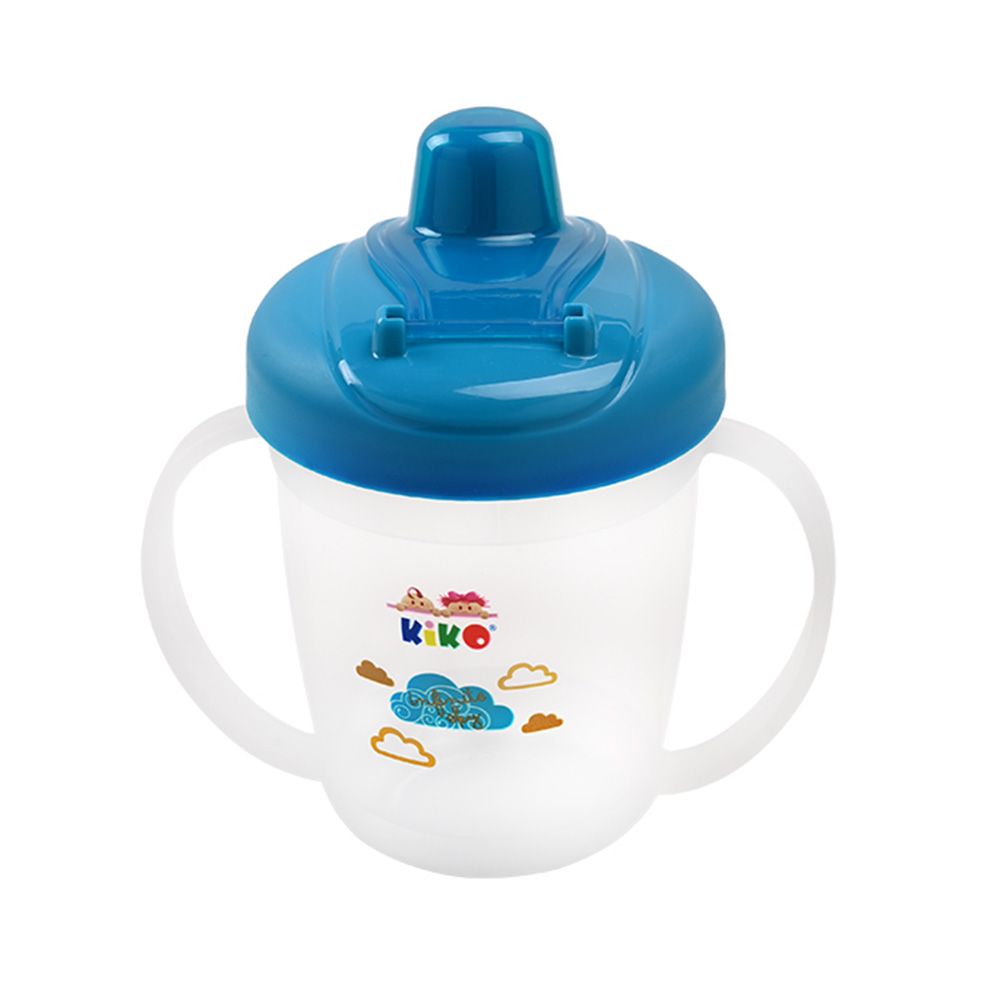 Kiko - Training Cup With Easy Flip Lid - Blue - 210 ml