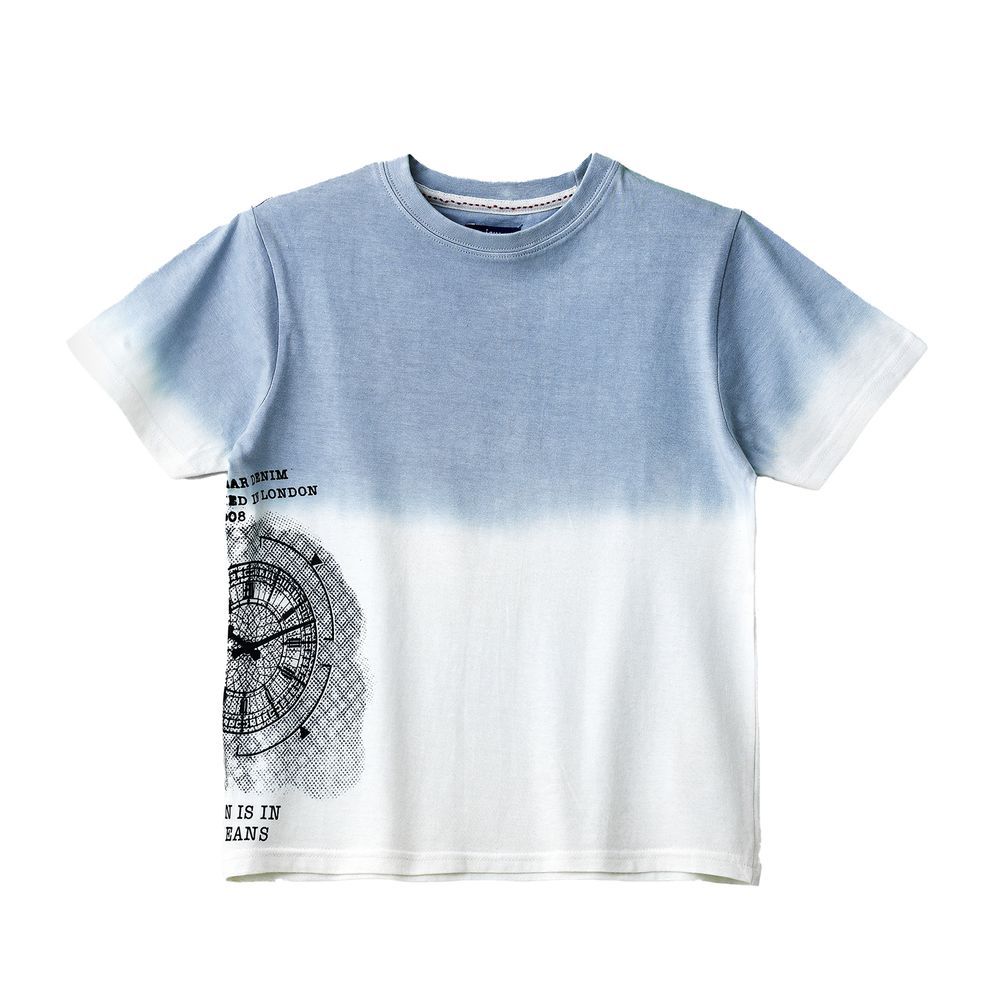 Jam - Boys' Ombre Graphic Cotton T-Shirt - Blue