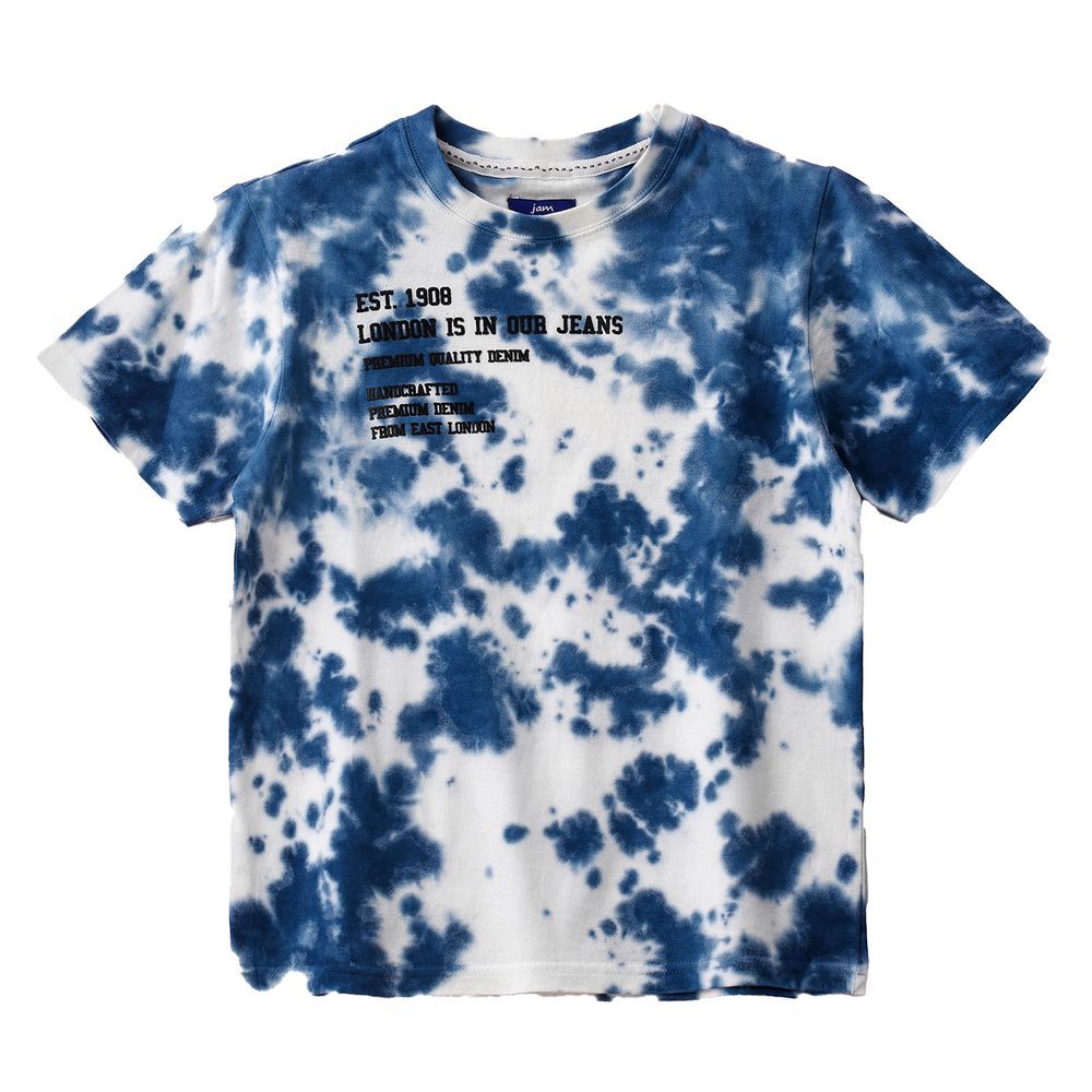 Jam - Boys' Tie-Dye Text Cotton T-Shirt - Blue