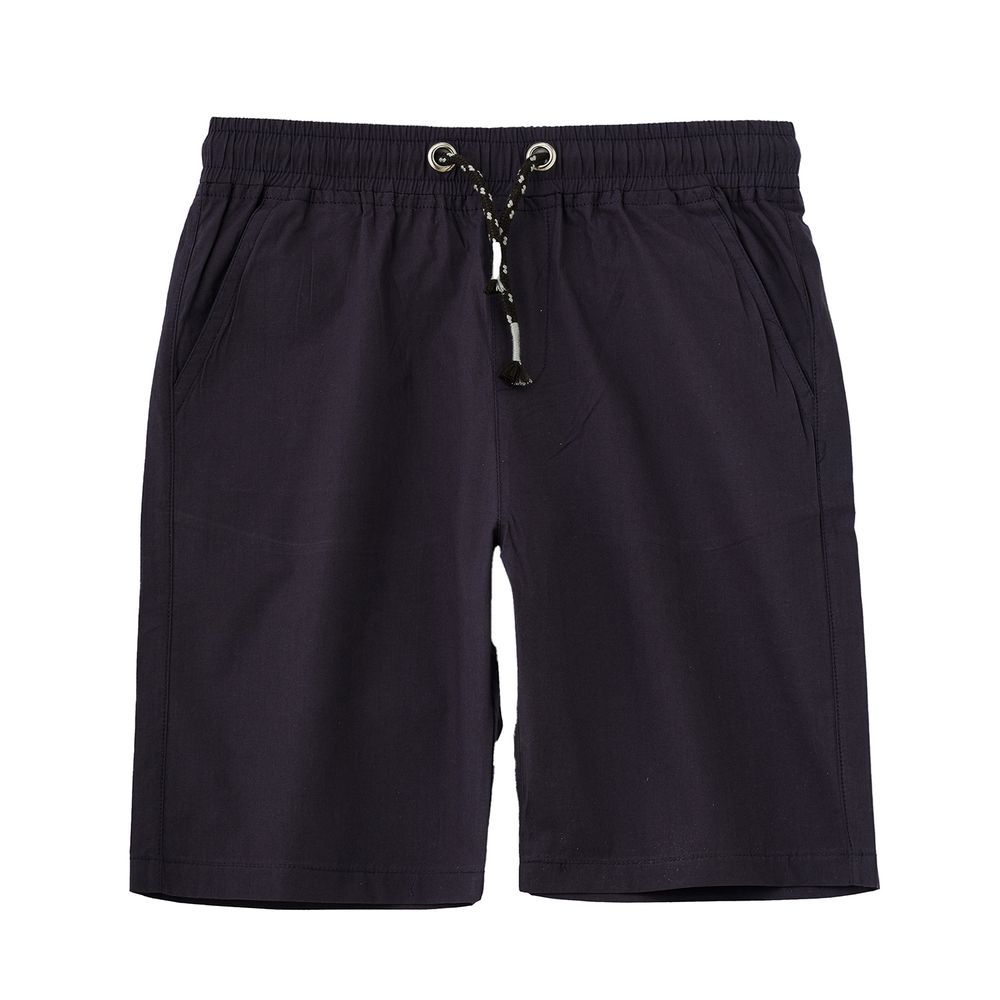 Jam - Essential Drawstring Cotton Shorts For Boys - Navy