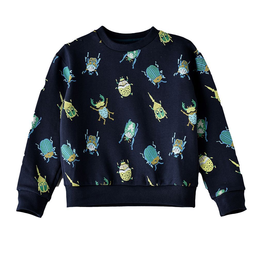 Jam - Boys' Bug Print Crew Neck Sweatshirt