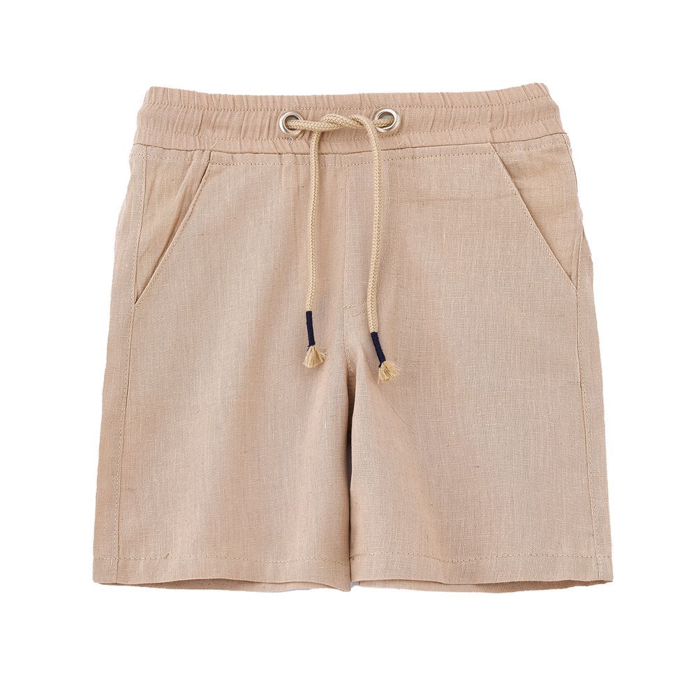 Jam - Boy's Classic Cotton Drawstring Shorts - Beige