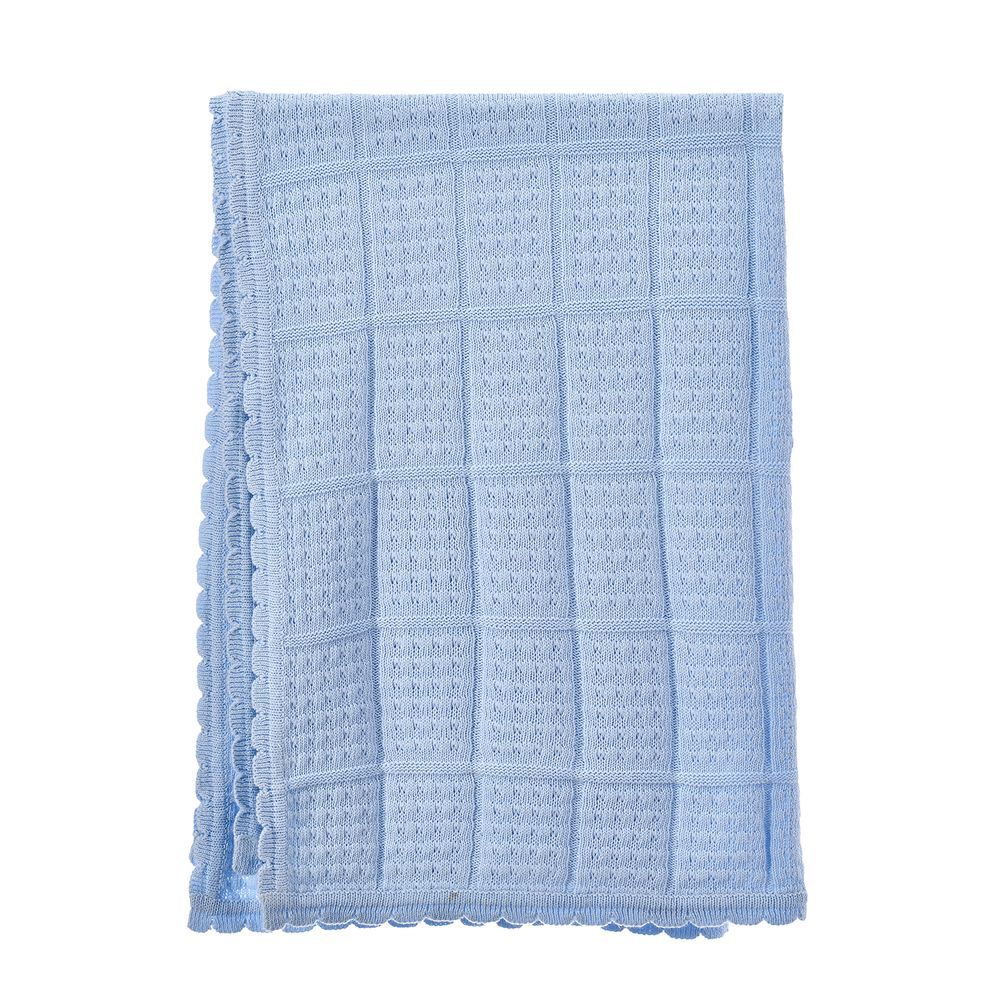Tiny Hug - Newborn Baby Blanket - Blue