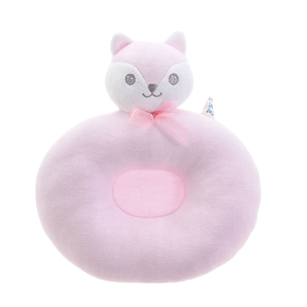 Tiny Hug - Newborn Baby Round Pillow - Pink