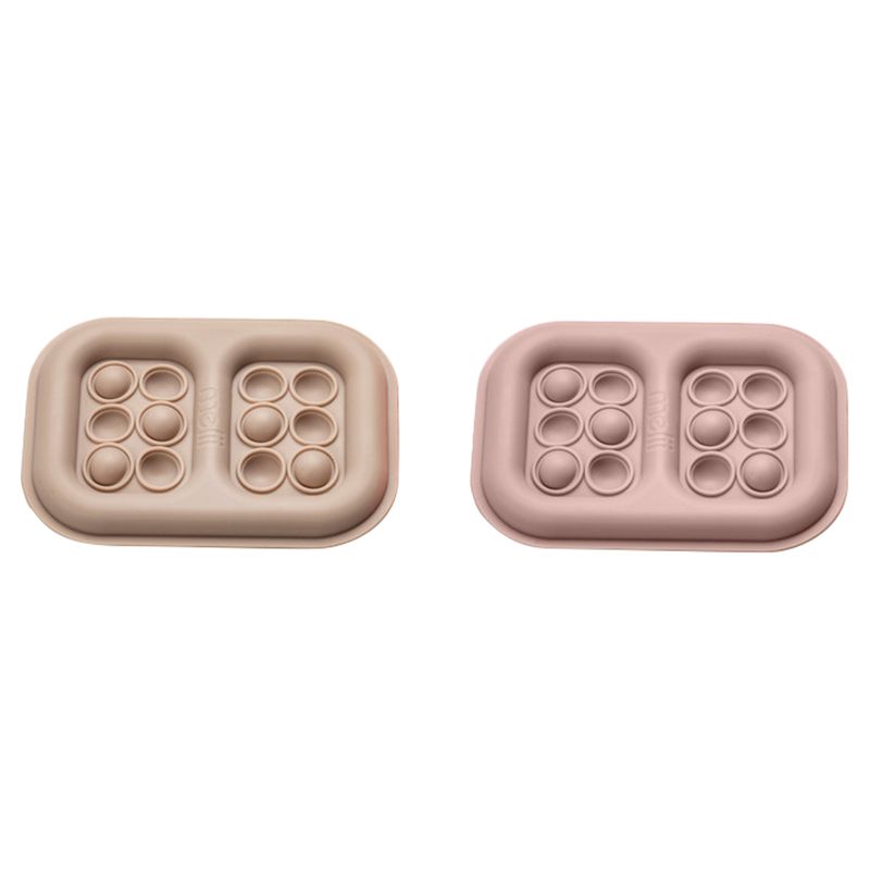 Melii - Silicone Pop-It Ice Pack - 2pcs - Pink & Grey
