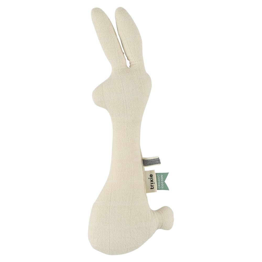 Trixie - Organic Cotton Soft Rattle_Giraffe - Bliss Beige