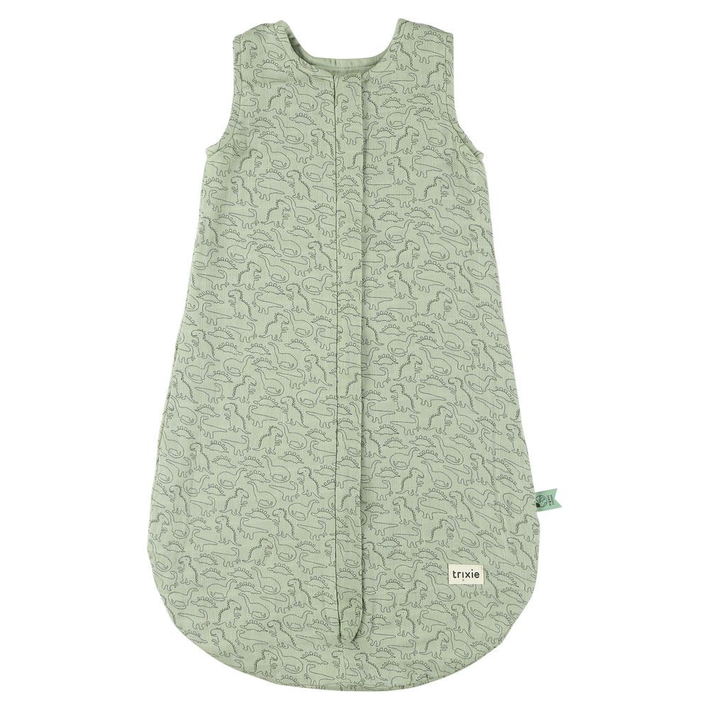 Trixie - Sleeveless Summer Sleeping Bag - Daring Dino - Green - 70 cm