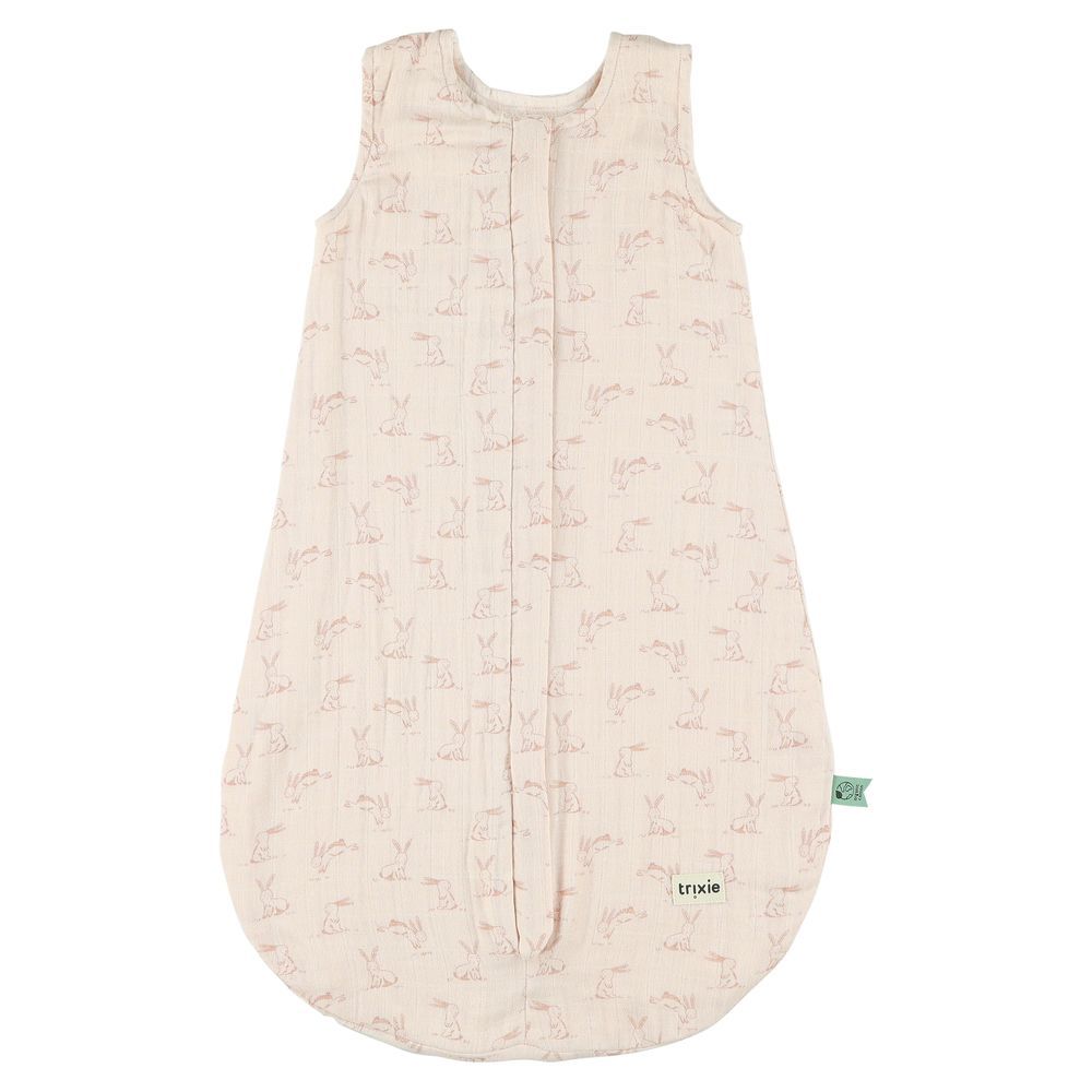 Trixie - Sleeveless Summer Sleeping Bag - Rosy Rabbit - 70cm