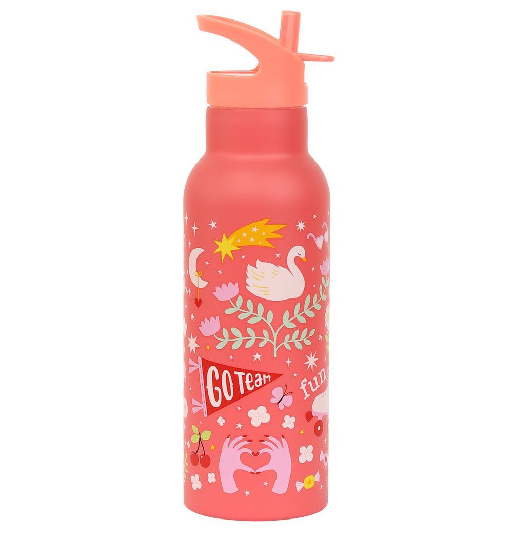 A Little Lovely Company - Stainless Steel Water Bottle - Fun - 500 ml