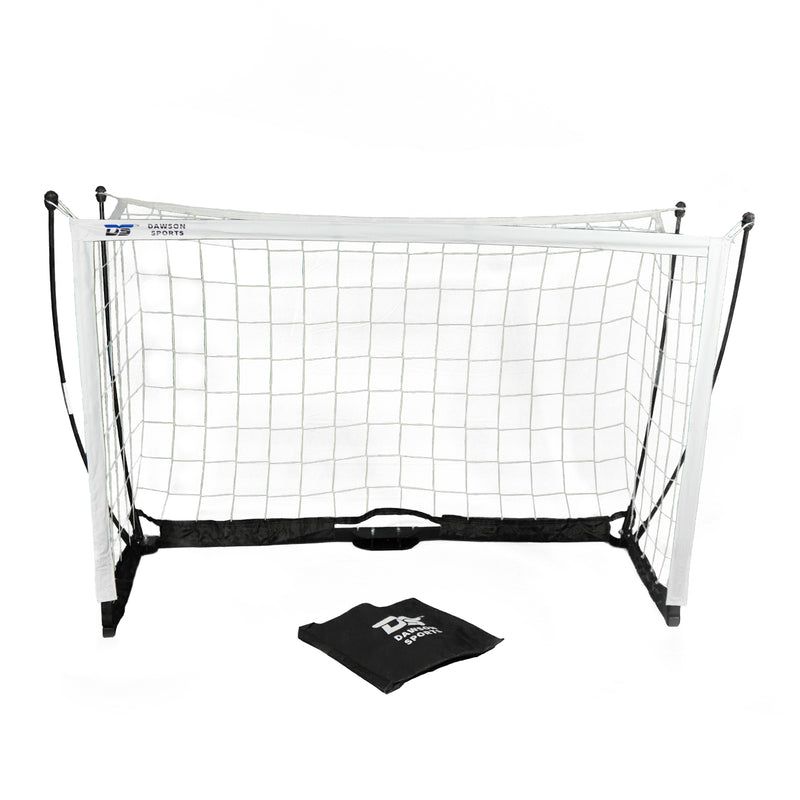 Dawson Sports - Box Flex Portable Football Goal With Bag - White/Black - 2.4x1.2 m