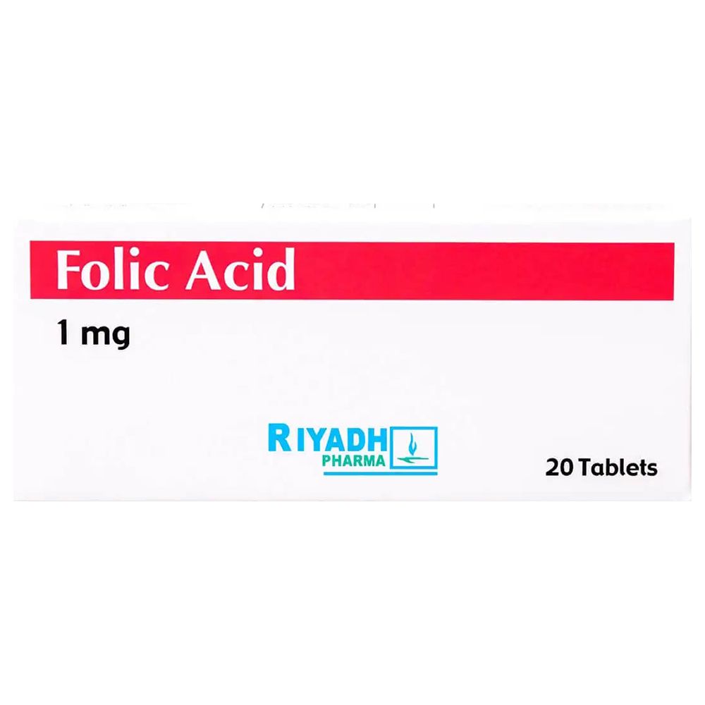 Folic-Acid - 1 Mg Tablets - 20 Pcs