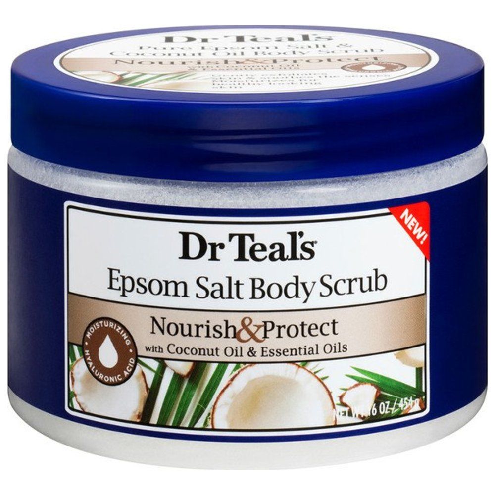 دكتور تيلز - مقشر للجسم بملح إبسوم وزيت جوز الهند - 454 جم