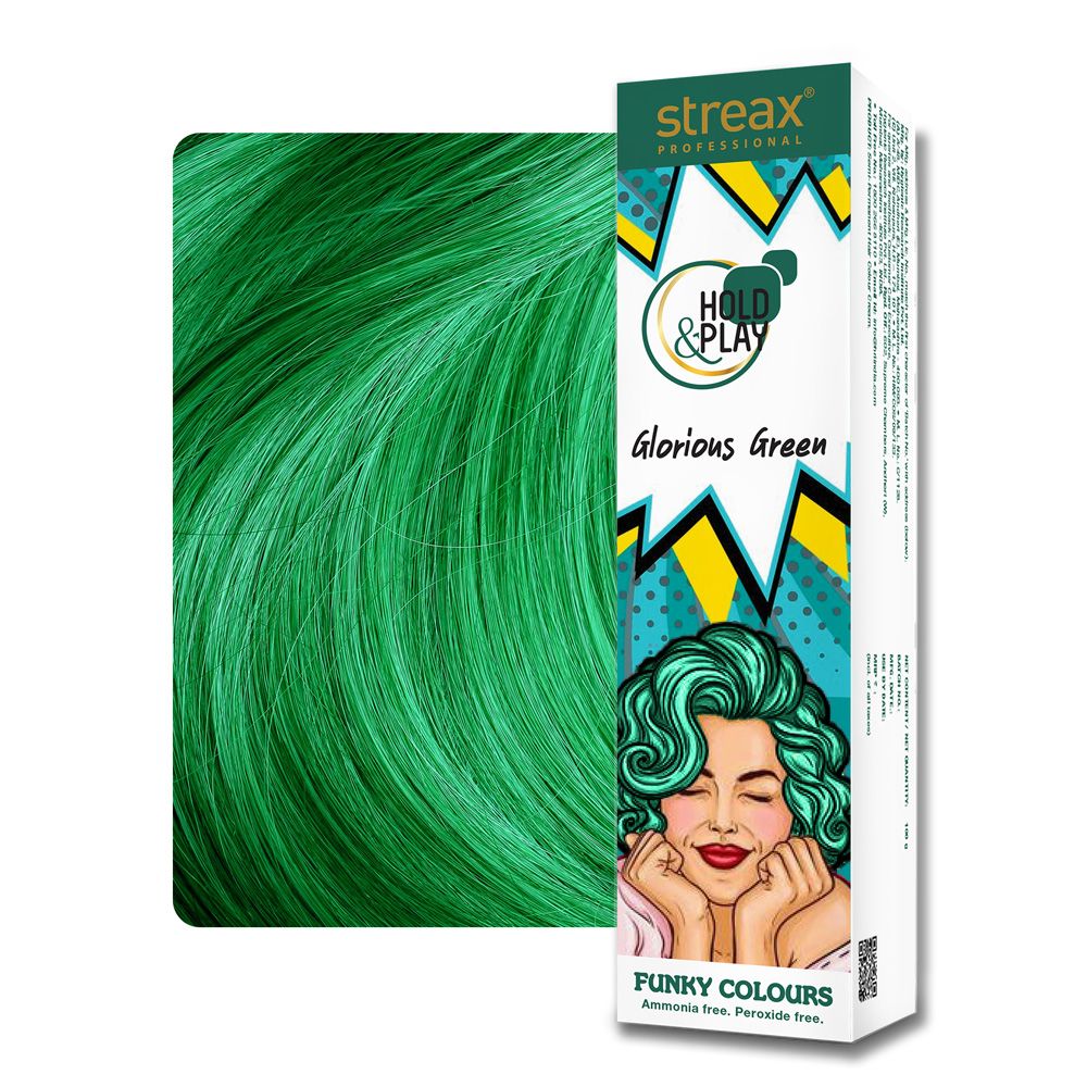 Streax - Hold And Play Funky Colours - Glorious Green