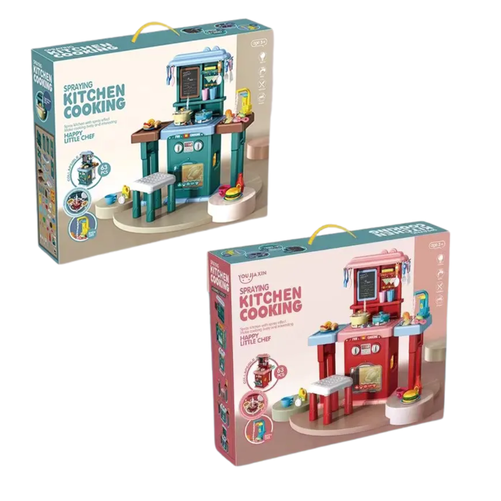 Stem - Spraying Kitchen Cooking Set - Color May Vary - Pack Of 1 - 64 Pcs